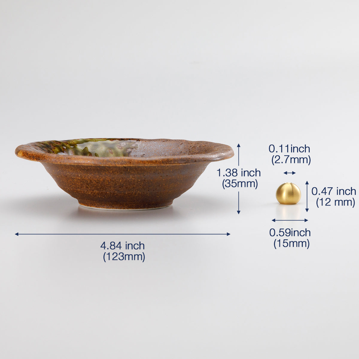 日本Asayu 兵庫縣 【侘棕釉】陶瓷線香座 | 職人手工 | 禪意美學